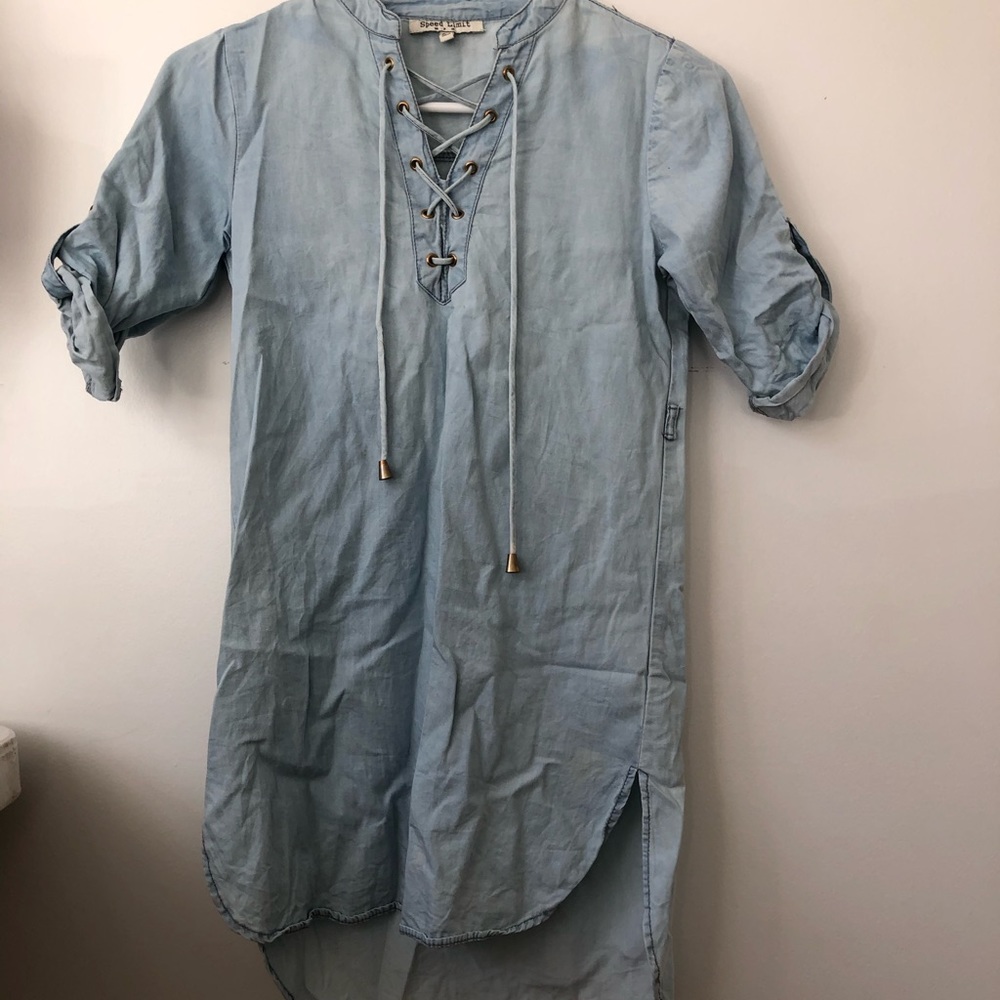 Soft denim tunic